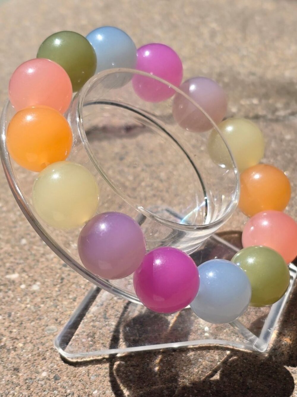 Handmade ✦ UV Reactive Color‑Changing Bracelet ✦ Shift to Rainbow Outdoors NWT - Picture 8 of 10